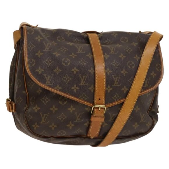 LOUIS VUITTON Monogram Saumur 35 Shoulder Bag M42254 LV Auth ep9649 - Picture 1 of 14